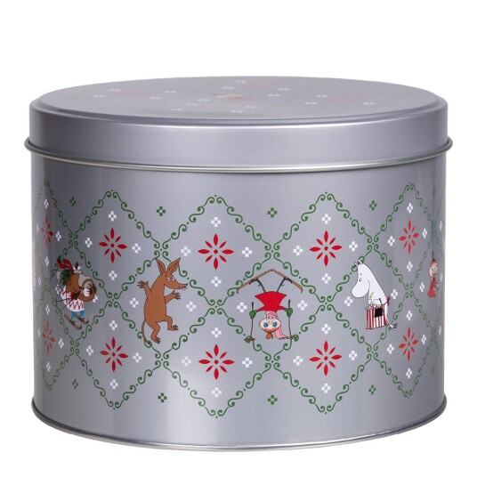 Martinex   Jublande boks rund 14 cm flerfarget