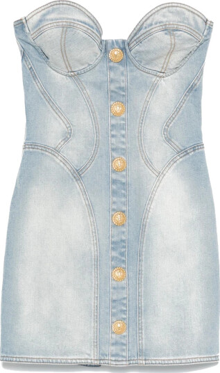 Balmain Dame Kjoler Blå S,