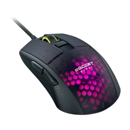 ROCCAT Burst Pro - Gaming mus - Optisk - 6 - Svart med RGB-lys ROCCAT Burst Pro - Gaming mus - Optisk - 6 - Svart med RGB-lys
