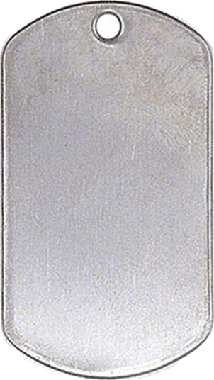 Rothco gI. Type Dog Tag Sølv