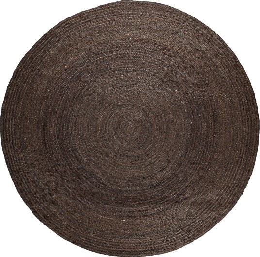 Rund jutematte Amasia mørk taupe Størrelse: Ø 240 cm Rund jutematte Amasia mørk taupe Størrelse: Ø 240 cm