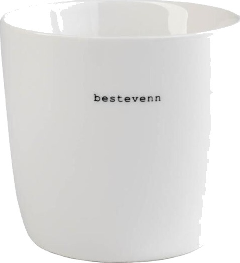Sögne Home Krus bestevenn 30 cl hvit