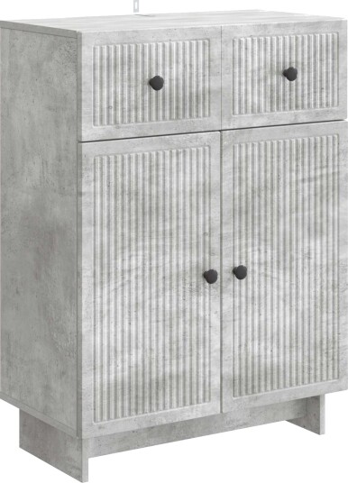 Serviesskap Betonggrå 66 x 34,5 x 90 cm Konstruert tre Serviesskap Betonggrå 66 x 34,5 x 90 cm Konstruert tre