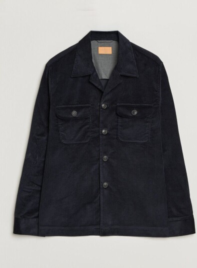 Grigio Corduroy Overshirt Navy Grigio Corduroy Overshirt Navy