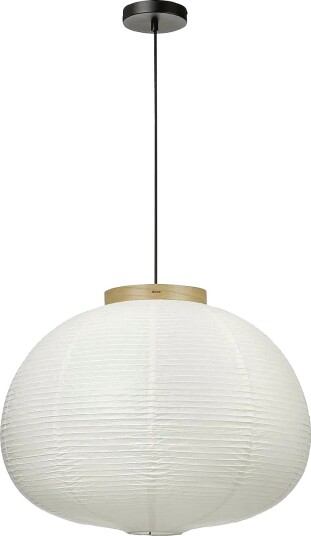 Blomus Pendel Lampe Kami Rice Paper H 48 cm Ø60 cm Hvit Takpendler