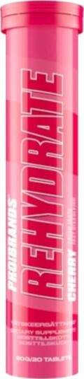 ProBrands Rehydrate Effervescent 20 st Brustabletter Smak 100 g Cherry ProBrands Rehydrate Effervescent 20 st Brustabletter Smak 100 g Cherry