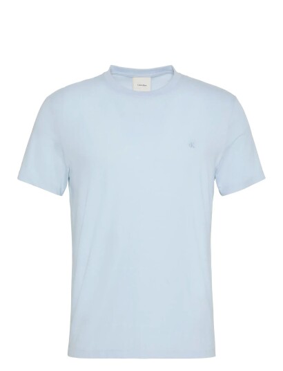 Calvin Klein Ss Slim Stretch Cotton Crewnk Te Blue L Calvin Klein Ss Slim Stretch Cotton Crewnk Te Blue L