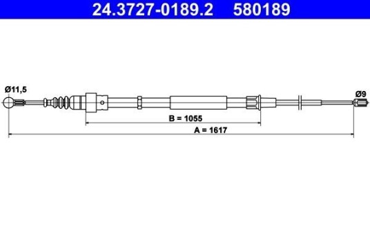 Bremsewire ATE 24.3727 0189.2
