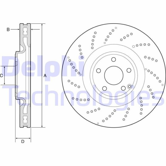 Bremseskive DELPHI BG9222C Bremseskive DELPHI BG9222C