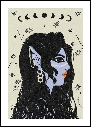 Portrait of a mermaid Plakat / 40x50cm