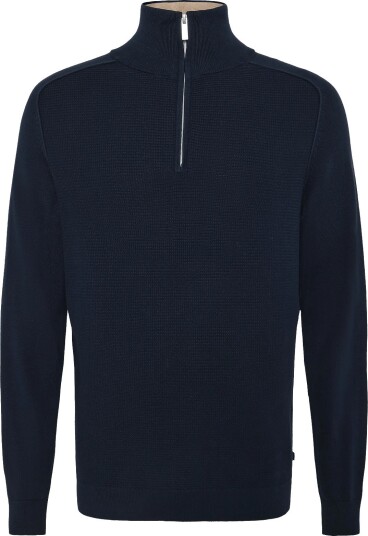 Tom Tailor Basic Knit Troyer Navy XXL Tom Tailor Basic Knit Troyer Navy XXL