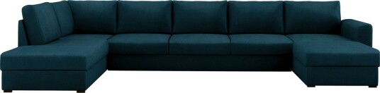 Taberk Sovesofa med Divan och Schäslong 5 sits Marineblå
