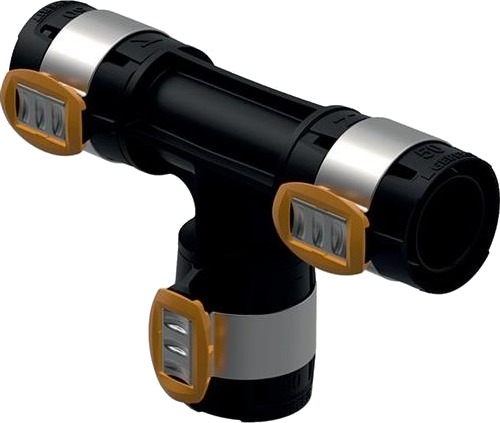 Geberit Flowfit T-Stykke 50mm i PPSU for Hydraulikk