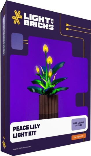Light My Bricks Peace Lily lyssett