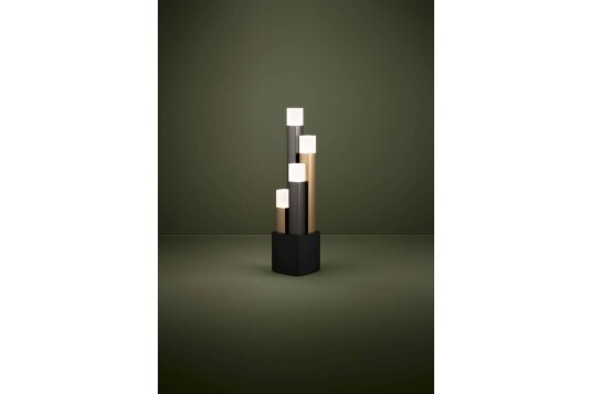 Bordlampe Eglo Estanterios Grå/Brun med 4 Lamper Bordlampe Eglo Estanterios Grå/Brun med 4 Lamper