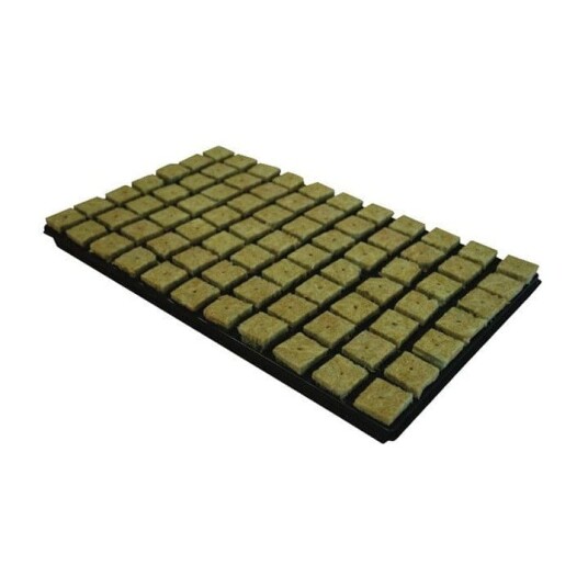 Rockwool Såingsbrett – 77 stk Steinullskuber med hull – 36 x 36 x 40 mm Rockwool Såingsbrett – 77 stk Steinullskuber med hull – 36 x 36 x 40 mm