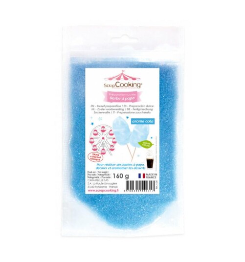 Scrapcooking Blå Sukkerspinn Sukker 160g 