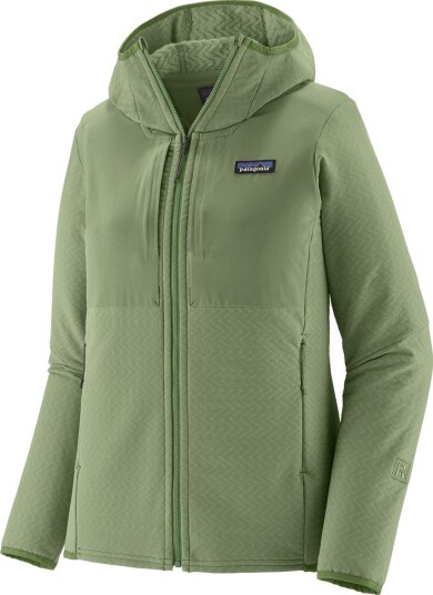 Patagonia W"s R2 Crossstrata Hoody Canopy Green L
