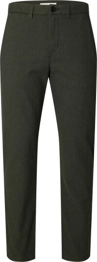 Selected Slm175 Slim Miles Brushed Pant Noos Khaki green 33 x 34