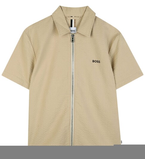 BOSS Short Sleeve Shirt Beige 176