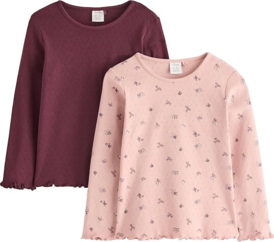 Lindex 2 Pack Top In Pointelle Pink 122