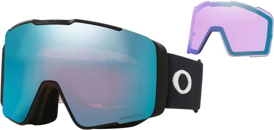 Line Miner Pro M Matte Black Prizm Sapphire & Prizm Iced One Size Line Miner Pro M Matte Black Prizm Sapphire & Prizm Iced One Size