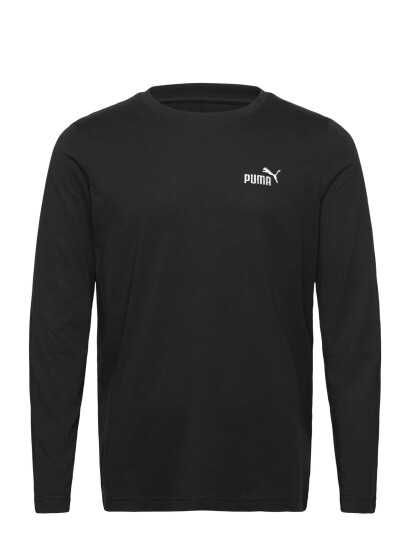 PUMA Ess No. 1 Logo Longsleeve Tee - Black - L