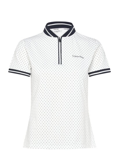 Calvin Klein Golf Camilla Printed S/S Polo White M