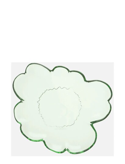 Marimekko Home Unikko Glass Plate 20Cm   Green   Ø 20 CM