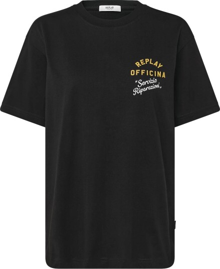 Replay T Shirt Regular Black S Replay T Shirt Regular Black S