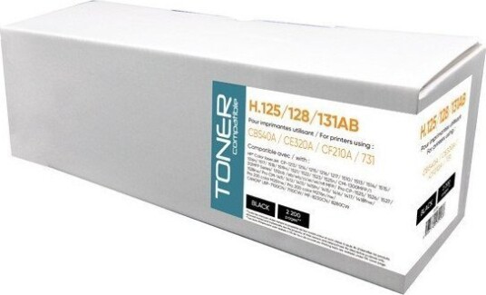 Generink Toner 100 % Kompatibel Med Cb540a Svart 2200S H.125 / 128 / 131Ab Hp Color Laserjet Cp1215 1515 1518 N