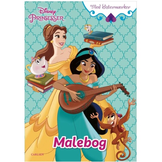 Carlsen Coloring book with stickers Disney Princess