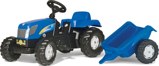 Rolly Toys Traktor Med Henger Kid NH Blå
