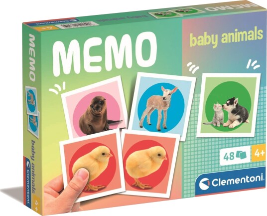 Clementoni Memo Spill Dyr 48 Kort for Barn 4+ År