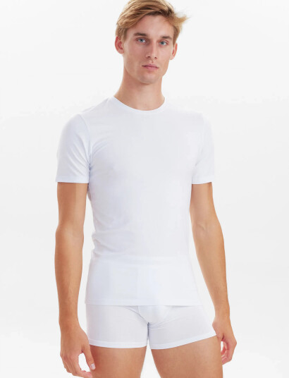 JBS Jbs 2-Pack O-Neck Bamboo. - White - L