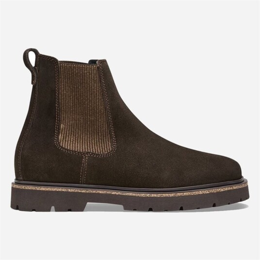 Birkenstock Highwood Slip On Women Suede Leather Mocha Birkenstock Highwood Slip On Women Suede Leather Mocha