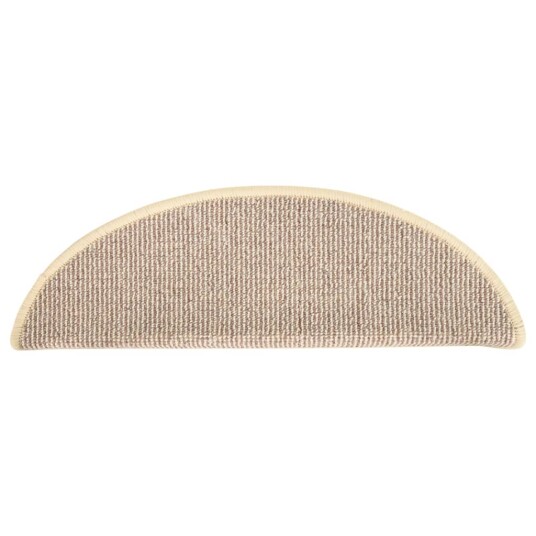 vidaXL Trappetrinnstepper 15 stk hvit og brun 56x17x3 cm