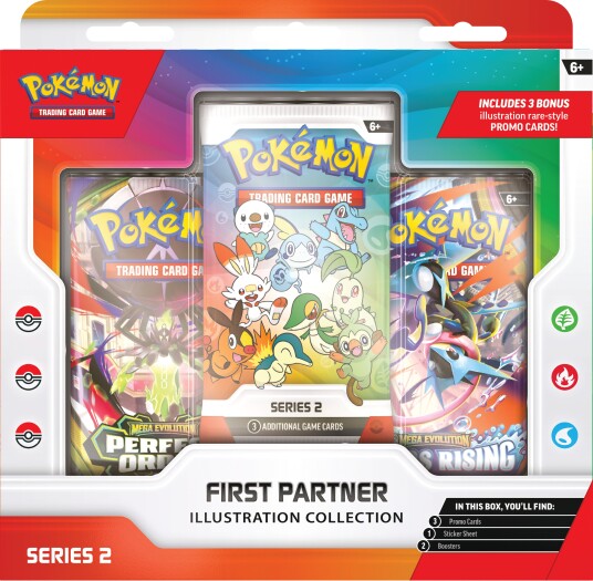 Pokémon First Partner Illustration Collection Series 2 Samlerboks med 2 Boosterpakker