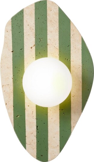 Thyrosel vegglampe 10 cm - Beige, Hvit, Grønn