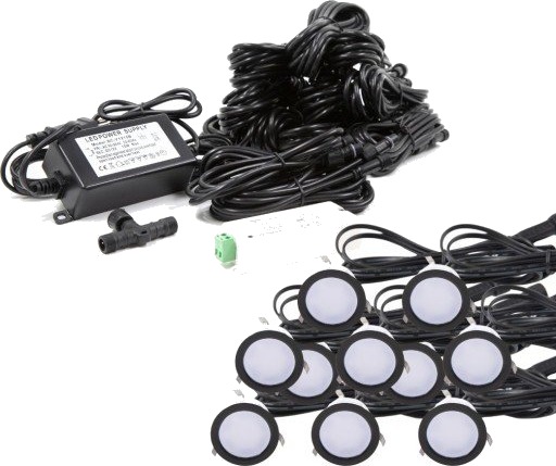 Light By Juhl Cosmos undergrunnsspotlight Zigbee svart 10 pk