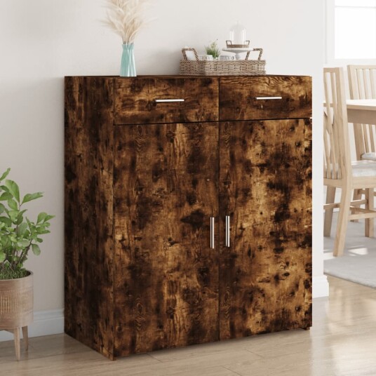 Skjenk røkt eik 80x42,5x93 cm konstruert tre 8721102655623