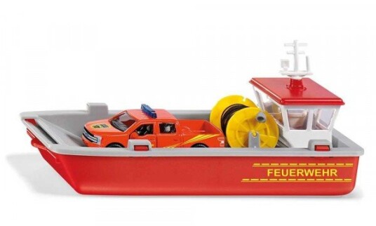 Siku Fire Brigade Working Boat Fire Brigade Boat Model Montert På Forhånd Gutt/Jente Metall Plast 3 År Grå Rød Hvit Gult