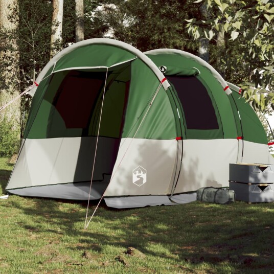 Tunneltelt for camping 4 personer grønn vanntett Tunneltelt for camping 4 personer grønn vanntett