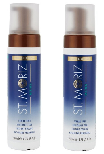 ST. MORIZ 2 x Mens Fast Tan Mousse 200 ml