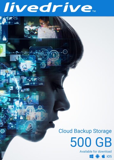Livedrive Cloud Backup Storage - 500 GB - 1 PC/MAC + 3 Mobile Devices Livedrive Cloud Backup Storage - 500 GB - 1 PC/MAC + 3 Mobile Devices