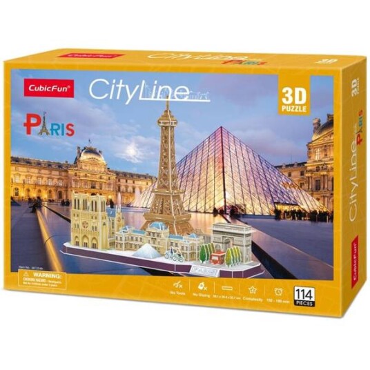 Puslespill City Line Paris 3d