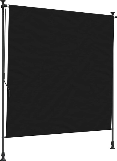 Utendørs Rullegardin Svart 150 x 270 cm