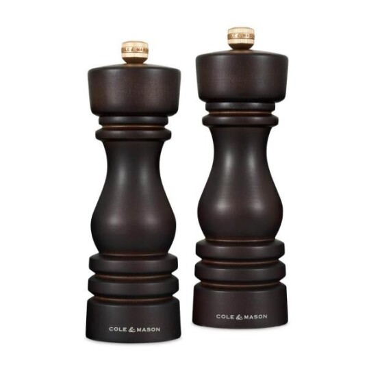 Cole & Mason London saltog pepperkvern 18 cm 2 stk brun Cole & Mason London saltog pepperkvern 18 cm 2 stk brun