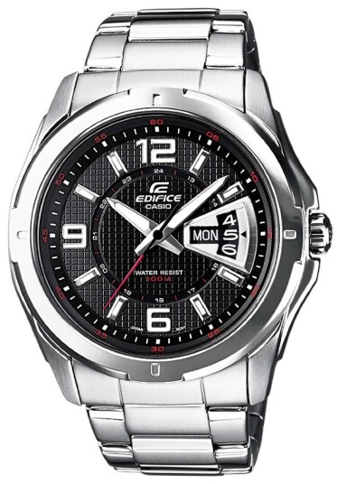Casio Edifice Classic Ef-129D-1Avef - Armbåndsur - Kvarts - Analog - Stainless Steel - Rustfritt Stål - Fluorescerende