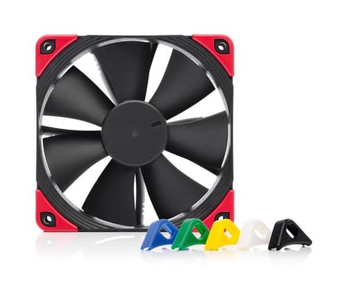 Noctua NF-F12 PWM Chromax 120mm Kabinettvifte Svart med Justerbar Farge